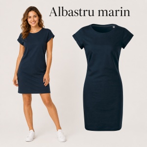 Tricou lung damă tip rochie Freedom 178, bumbac, croială lejeră, 180 g/m², XS–2XL, 15 culori - Img 19