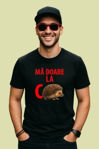 Tricou Ma Doare la C Arici, Copii | Dama | Barbat , tricou negru