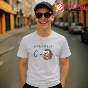 Tricou Ma Doare La Cu De Toate Arici Colorat Amuzant, din bumbac 100% , tricou alb pentru Barbat - Img 3