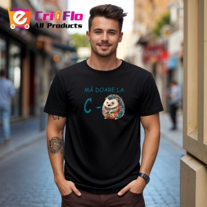 Tricou Ma Doare La Cu De Toate Arici Colorat Amuzant, din bumbac 100%, tricou negru Barbat - Img 2