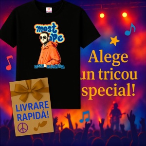 Tricou Mac Miller - 'most dope' in hanorac portocaliu, stil retro cartoon, muzica Pop, Dama | Barbat | Copii, Culoare Negru - Img 15