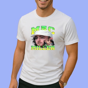 Tricou Mac Miller Portret artistic, muzica Rap / Emo Rap, Dama | Barbat | Copii - Img 2