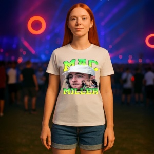 Tricou Mac Miller Portret artistic, muzica Rap / Emo Rap, Dama | Barbat | Copii