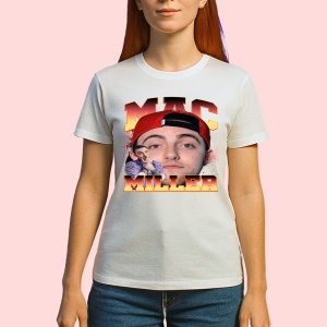 Tricou Mac Miller - Sapca rosie, fata frontala, muzica Nu Metal, Dama | Barbat | Copii - Img 2