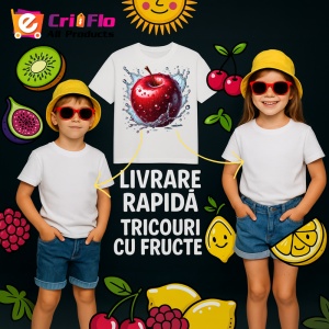 Tricou Mar rosu si explozie acvatica, Fructe, Copii | Dama - Img 6