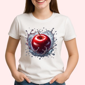 Tricou Mar rosu si val de apa, Fructe, Copii | Dama - Img 2