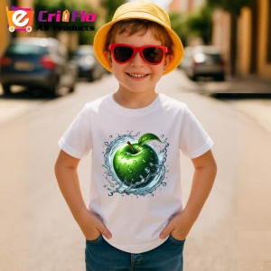 Tricou Mar verde si val de prospetime, Fructe, Copii | Dama - Img 3