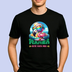 Tricou Marea Este viata mea Negru, Beach is my Life Negru, Copii | Dama | Barbat