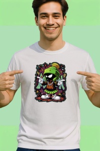 Tricou Marvin the Martian hip-hop cu microfon Copii | Dama | Barbat - Img 2