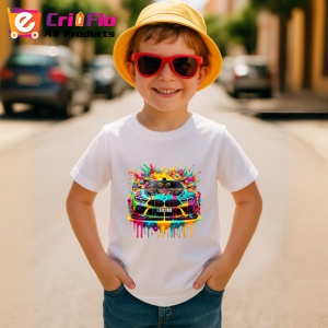 Tricou Masina sport tuning in stil pop art graffiti Copii | Dama | Barbat