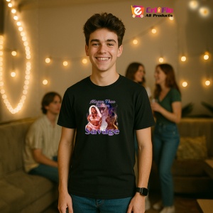 Tricou Megan Thee Stallion - Savage, muzica Hip-Hop (Gangsta Rap), Dama | Barbat | Copii, Culoare Negru - Img 7