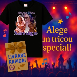 Tricou Megan Thee Stallion - Savage, muzica Hip-Hop (Gangsta Rap), Dama | Barbat | Copii, Culoare Negru - Img 14