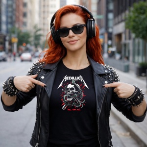 Tricou Metallica Kill Em All Craniu, din bumbac 100%, tricou negru, Dama | Barbat - Img 6