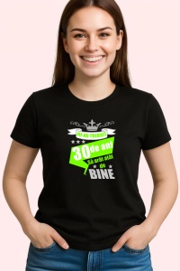 Tricou Mi Au Trebuit 30 De Ani Bine Verde, din bumbac 100%, tricou negru, Dama | Barbat - Img 3