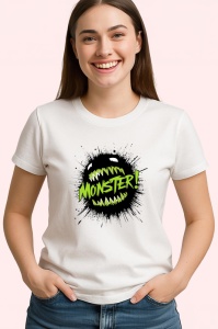 Tricou Monster Gym Text Verde, Copii | Dama | Barbat - Img 4