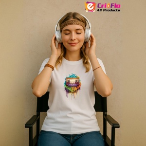 Tricou Music On Cassette Stil Colorat, Copii | Dama | Barbat - Img 10