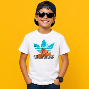 Tricou Nemo Pestisorul Logo Splash Turcoaz Urban Ocean Vibe, din bumbac 100% Copii | Dama | Barbat - Img 2