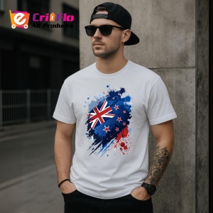 Tricou New Zealand Steag Splash Art, Copii | Dama | Barbat - Img 5