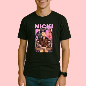 Tricou Nirvana - Yellow Background, muzica Hip-Hop / Trap, Dama | Barbat | Copii, Culoare Negru - Img 3