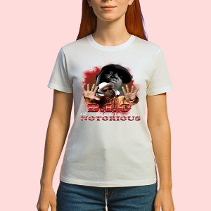 Tricou Notorious B.I.G. - Red Theme, muzica Alternative / Electropop / Rap Rock, Dama | Barbat | Copii - Img 2