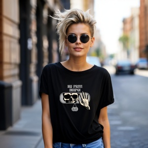 Tricou nu privi inapoi Negru, Copii | Dama | Barbat - Img 9