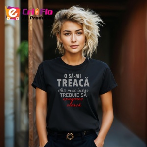 Tricou O Sa-Mi Treaca Dar Mai Intai Trebuie Sa Exagerez Putin, din bumbac 100%, tricou negru Dama | Barbat - Img 4