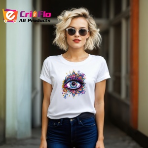 Tricou ochi mandala amestec pana paun, Copii | Dama | Barbat - Img 11