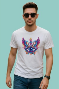 Tricou ochi mandala aripi fantastice pasare, Copii | Dama | Barbat - Img 2