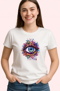 Tricou ochi mandala explozie cristalina detalii, Copii | Dama | Barbat - Img 3