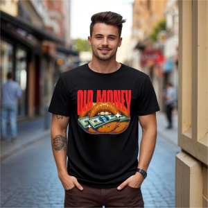 Tricou Old MoneY Kiss Negru, Copii | Dama | Barbat - Img 6