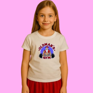 Tricou Oldmans Gym Santa, din bumbac 100% Copii | Dama | Barbat