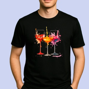 Tricou pahare Negru, Copii | Dama | Barbat - Img 2