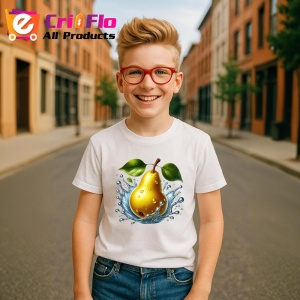 Tricou Para galbena si stropi stralucitori, Fructe, Copii | Dama - Img 5