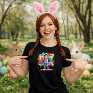 Tricou Paste 67 Roblox Boy Graffiti Colorful Easter, din bumbac 100%, tricou negru, Copii | Dama | Barbat - Img 9