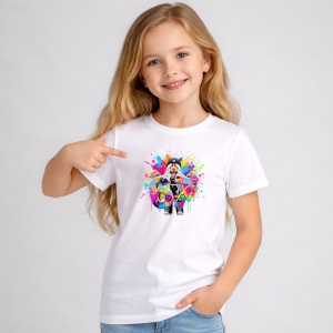 Tricou Paste 67 Roblox Girl Colorful Drip Outfit Splash Style, din bumbac 100%, tricou alb, Copii | Dama | Barbat