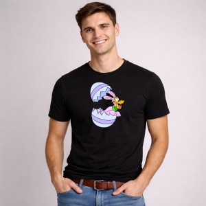 Tricou Paste Bugs Bunny Paste Ou Spart Colorat, din bumbac 100%, tricou negru, Copii | Dama | Barbat