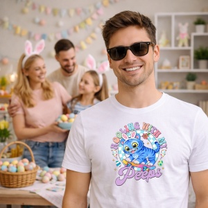 Tricou Paste Rolling With My Peeps Kpop Pisica Pastel, din bumbac 100%, tricou alb, Copii | Dama | Barbat - Img 5