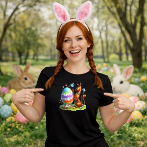 Tricou Paste Scooby Doo Paste Ou Colorat Pictat, din bumbac 100%, tricou negru, Copii | Dama | Barbat - Img 9