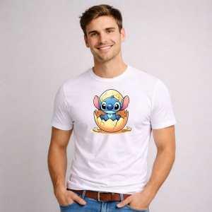Tricou Paste Stitch Paste Ou Spart Colorat Dragut, din bumbac 100%, tricou alb, Copii | Dama | Barbat - Img 2