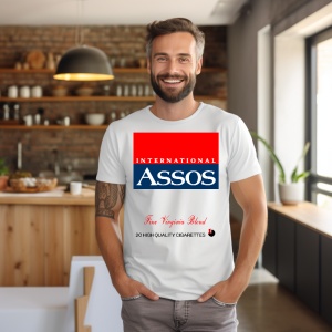 Tricou pentru barbati cu logoul tigarilor Assos