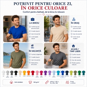 Tricou pentru Bărbați Elegant – 100% Bumbac -132 - Img 8