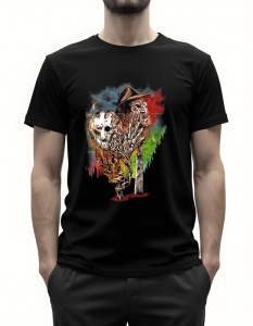 Tricou pentru barbati - JASON AND FREDDY MASKS