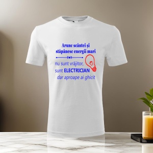 Tricou pentru barbati - Sunt Electrician - electrician profesionist, energie, amuzant