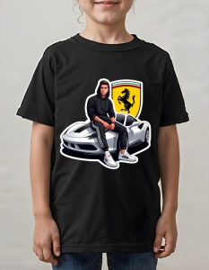 Tricou pentru copii - Ferrari Passion - Performanță și Distincție - Img 2