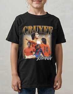 Tricou pentru copii - Johan Cruyff - Pionierul Fotbalului Modern - Johan Cruyff, Olanda, fotbal copii - Img 2