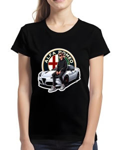 Tricou pentru dama - Alfa Romeo Speed - Eleganță Italiană și Viteză
