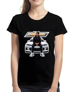 Tricou pentru dama - Chevrolet Muscle Power - Forță Americană - Img 2