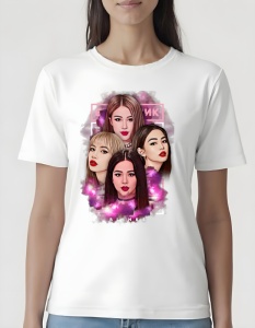 Tricou pentru dama - K-POP - BLACKPINK Blinks - Fan club special, design grup BLACKPINK, accesorii K-pop. - Img 2
