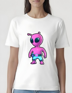 Tricou pentru dama - Stumble Guys - Alien Cyborg