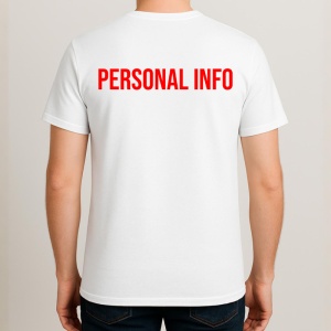 Tricou PERSONAL INFORMATII, Personalizat | Unisex Dama si Barbat